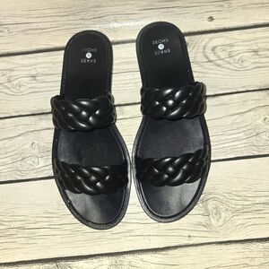 Women's Reign Jelly Sandals- Shade & Shore Black Size 8